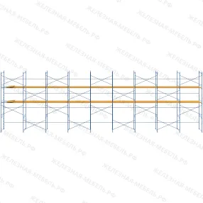 леса рамные строительные лрс-40 8х27 м (2 яруса с настилом)