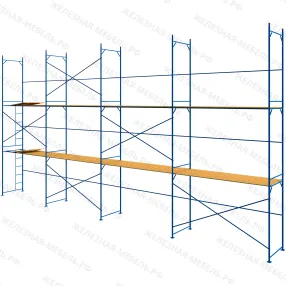 леса рамные строительные лрс-40 6х12 м (2 яруса с настилом)