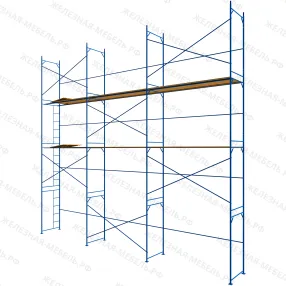 леса рамные строительные лрс-40 8х9 м (2 яруса с настилом)