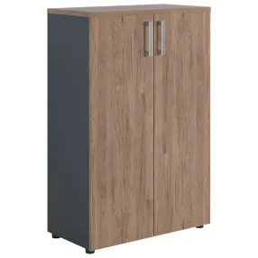 шкаф nw 1280 закрытый темный орех/антрацит