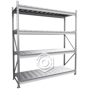 стеллаж ms pro z 2000х1800х600 (4 яруса с настилом)