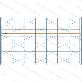леса рамные строительные лрс-40 12х21 м (2 яруса с настилом)