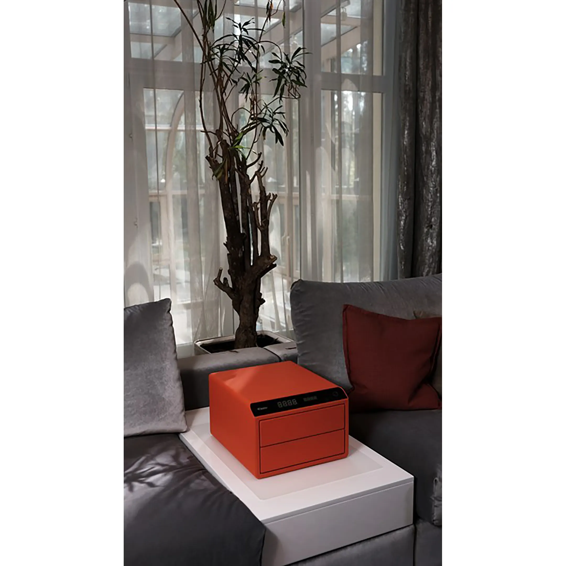 сейф мебельный klesto smart js2, цвет спелый апельсин