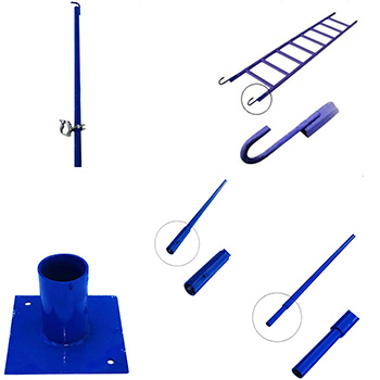 Комплектующие для хомутовых строительных лесов ЛСПХ